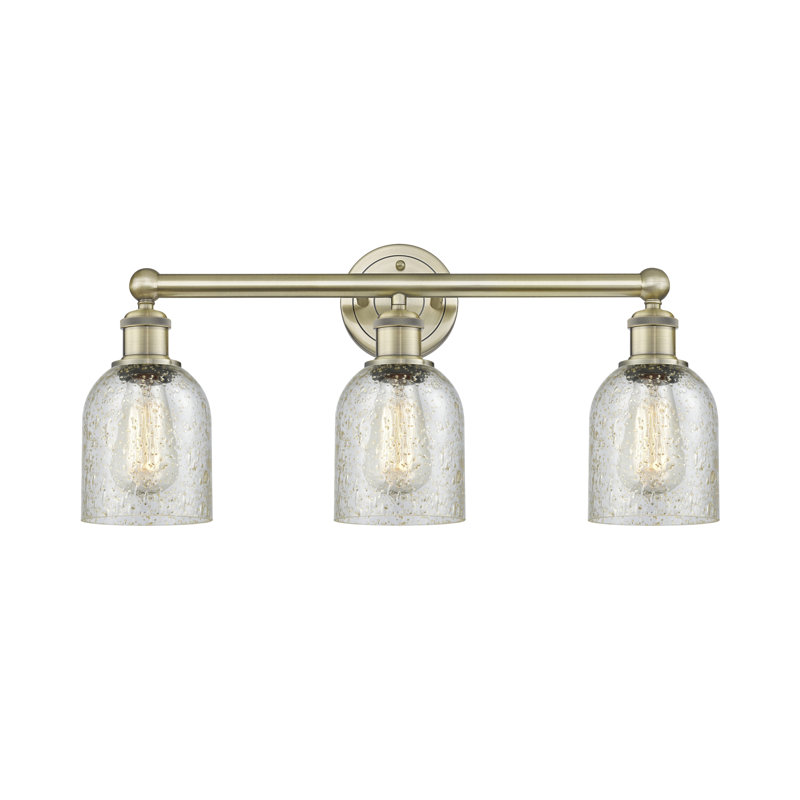 Reiko 3 - Light Dimmable Vanity Light, Mica, Antique Brass