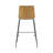 Upholstered Counter Stool with Metal Frame-831039379