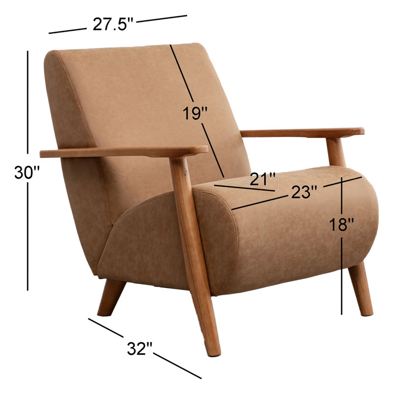 Ensemble de 2 fauteuils rembourrés Andablo, Polyester brun