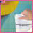Yellow Hat On Blue Comforter-124198753