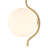 1 - Light Semi Flush Mount with White Jade Glass