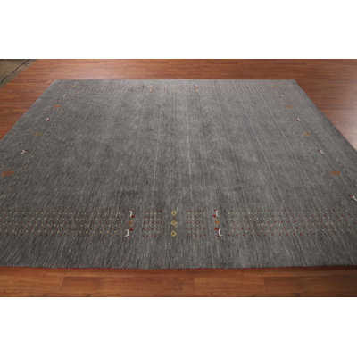 Tribal Gray Gabbeh Oriental Area Rug 8