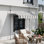 Living and Home 115 cm D Polyester Retractable Patio Awning