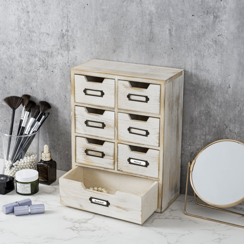 Wood Desk Organizer with Drawers