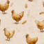Murale de poule rustique amovible