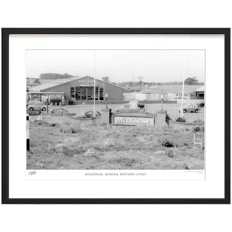 Measham, Magna Motors C1965 - Single Picture Frame Print, 31.5cm H x 38.8cm W x 2.3cm D