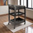 Ammons Serving Storage Bar Cart in Espresso Finish With Casters, 37.17" H X 17.89" W X 26.03" D