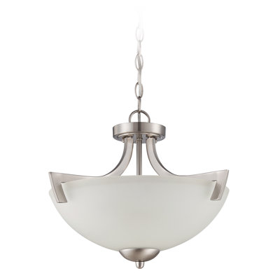 Alvah Glass Semi Flush Mount