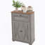 Armoire décorative élégante et fonctionnelle avec plusieurs compartiments de rangement, panneau à haute densité pour la durabilité et surface facile à nettoyer pour une organisation sans effort-881263893
