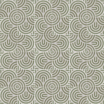 Verity Waves 8" x 8" Patterned Porcelain Tile