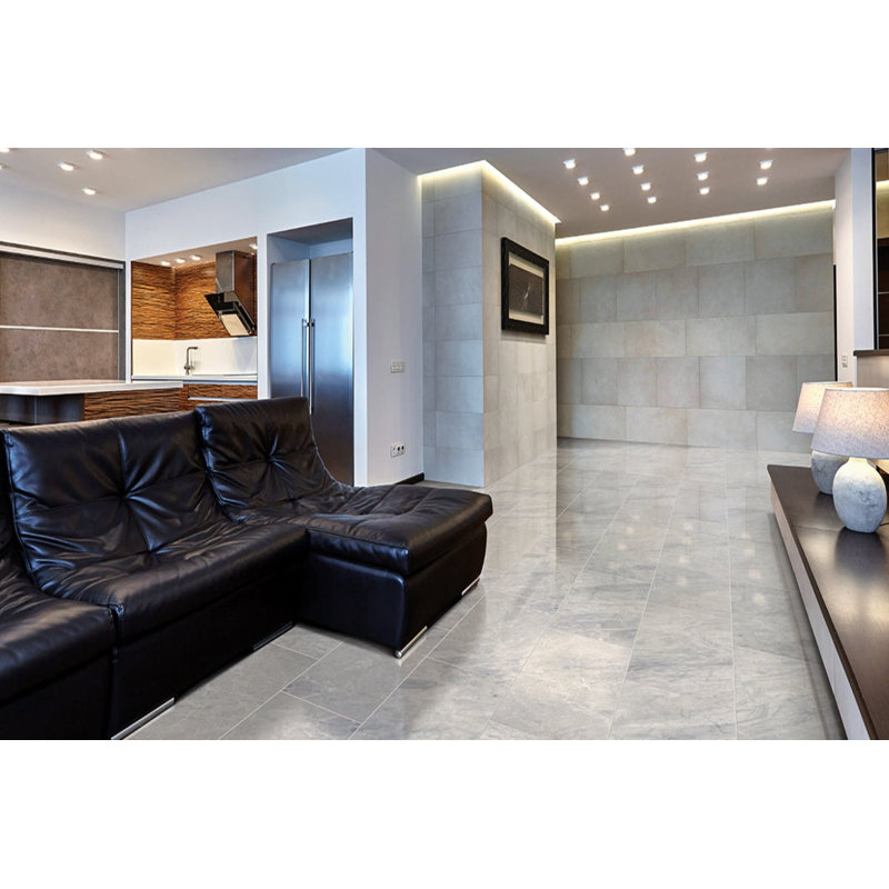Carreau de mur et de plancher en marbre 24 po x 48 po Marble Marble, gris