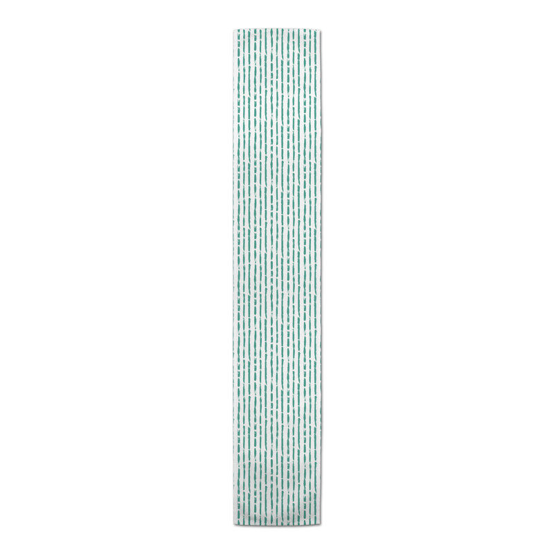 Chemin de table Conswella, P 16 po x L 90 po, Bleu sarcelle