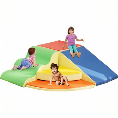 Soft Play Foam Climbing Blocks For Toddlers, 5pcs Climbing Toys For Toddlers For Climb,crawl And Slide