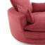 Fauteuil d'appoint demi-tonneau pivotant à 360 ° Fauteuil demi-tonneau pivotant de 57,5 po avec coussin double et 3 coussins amovibles