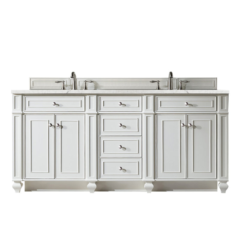 Bristol 72'' W Double Vanity, Eternal Jasmine Pearl, Bright White