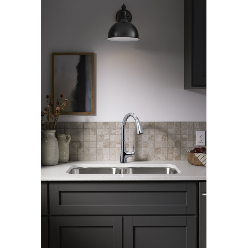 Sterling By Kohler Medley Pull Down Kitchen Faucet, Polished Chrome