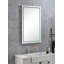 Miroir mural de salle de bain lumineux 36 * 24 à DEL avec luminosité élevée et fonction anti-buée séparément