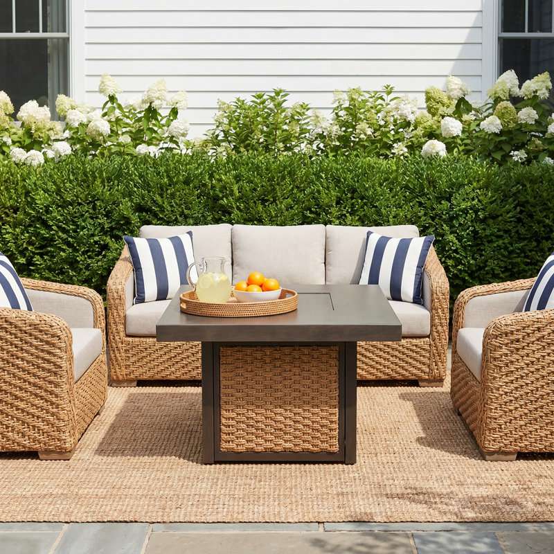 Edicott 5 - Person Patio Conversation Set with Cushions