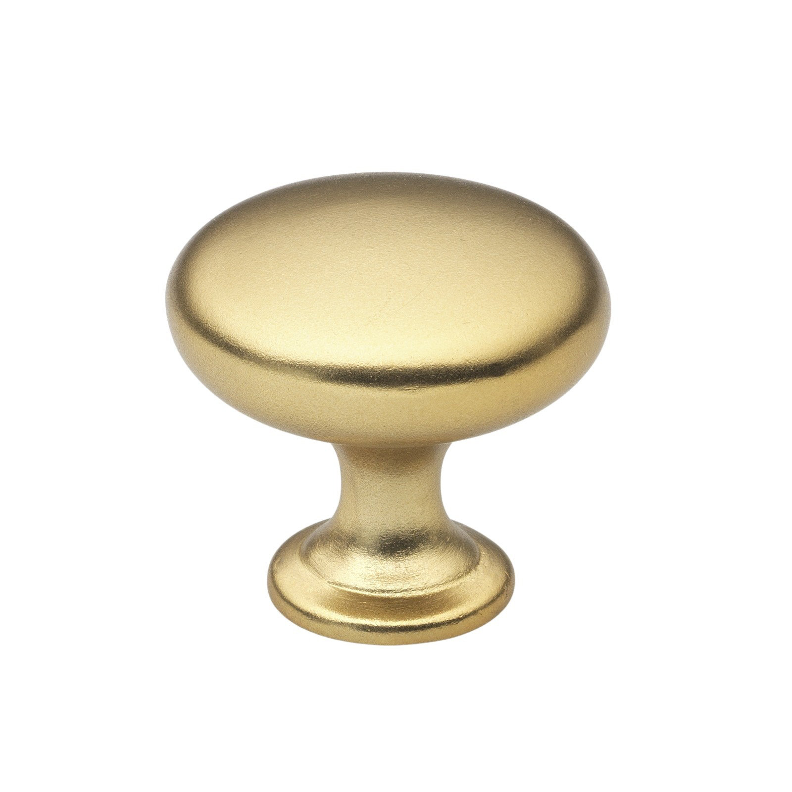 Classic  Mushroom Knob, Brass Gold