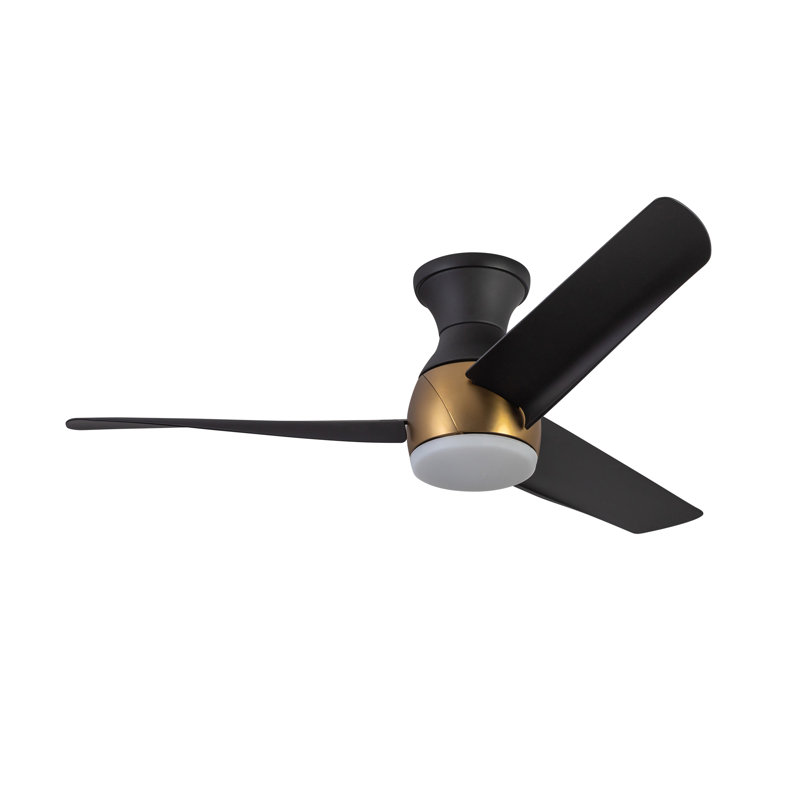 Ventilateur de calandre moderne 54 po à DEL Thalia FAN +, Or brossé