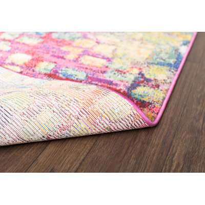 Corlenzo Washable Abstract Indoor Rug