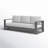 Hoyt 92.52” Outdoor Aluminum 3-Seater Sofa-786084002-799072939