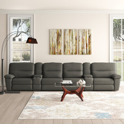 Hashlamoun Upholstered Reclining Sectional Symmetrical