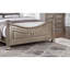 Base de lit avec tête de lit de conception formelle traditionnelle antique à 1 lit-468794381