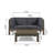 2 - Person Patio Conversation Set with Cushions-175088450