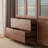 Light luxury black walnut bookcase