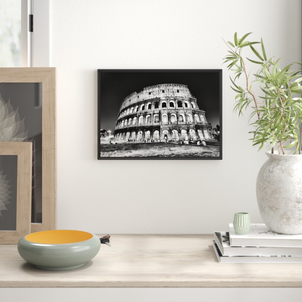 Gerahmtes Wandbild Colosseum in Rom Italien Italien