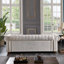 Canapé Chesterfield en tissu de lin-114124458