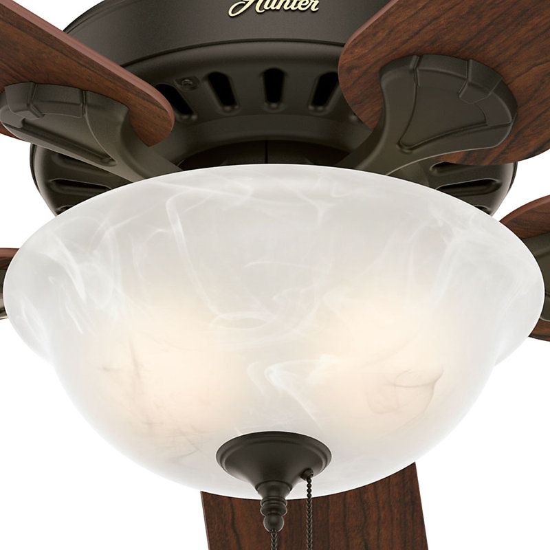 New Bronze 52" Ceiling Fan with Cherry/Oak Reversible Blades and LED Light