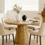 Round Solid Wood Dining Table