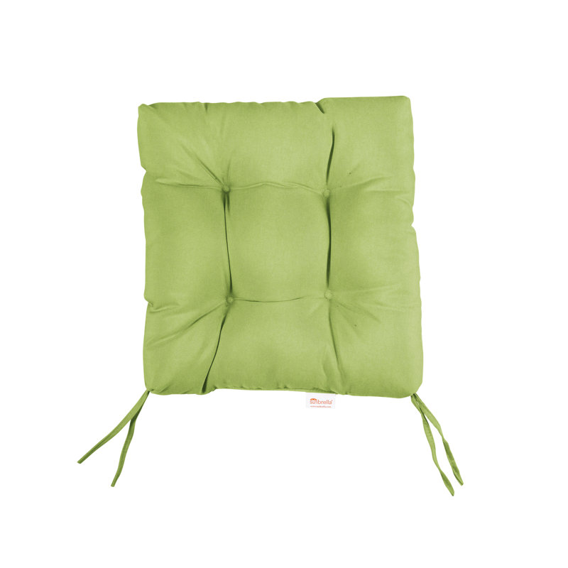 Outdoor 3'' Barstool Seat Cushion, 16" W x 16" D, Fresco Apple Green