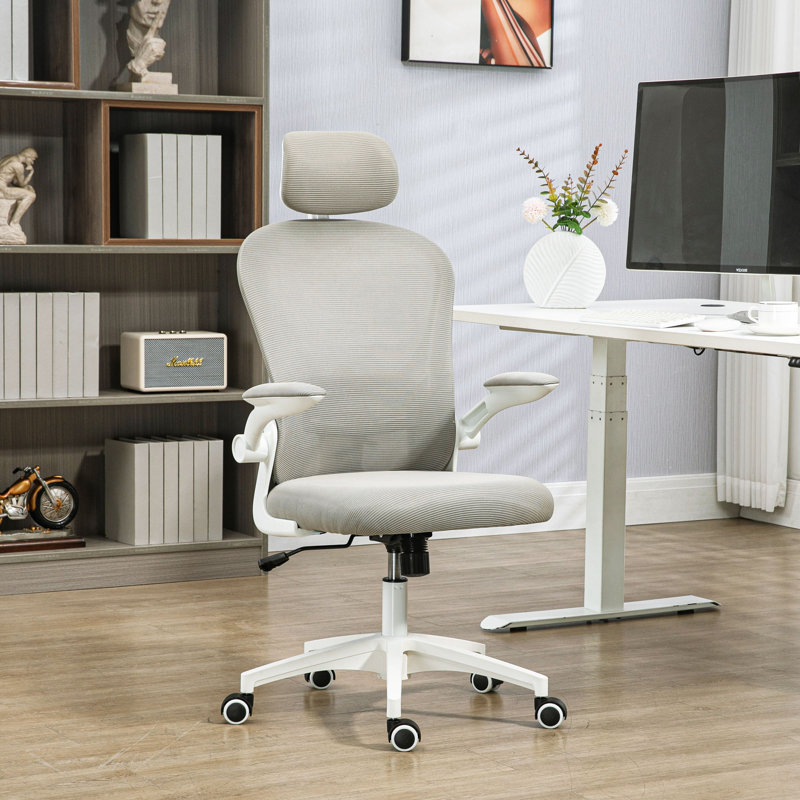 Foam Padding Office Chair, White