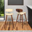 Tellis Mid-Century Modern Armless Stool in Faux Leather and Wood-1510558967-1510558923-1510558925
