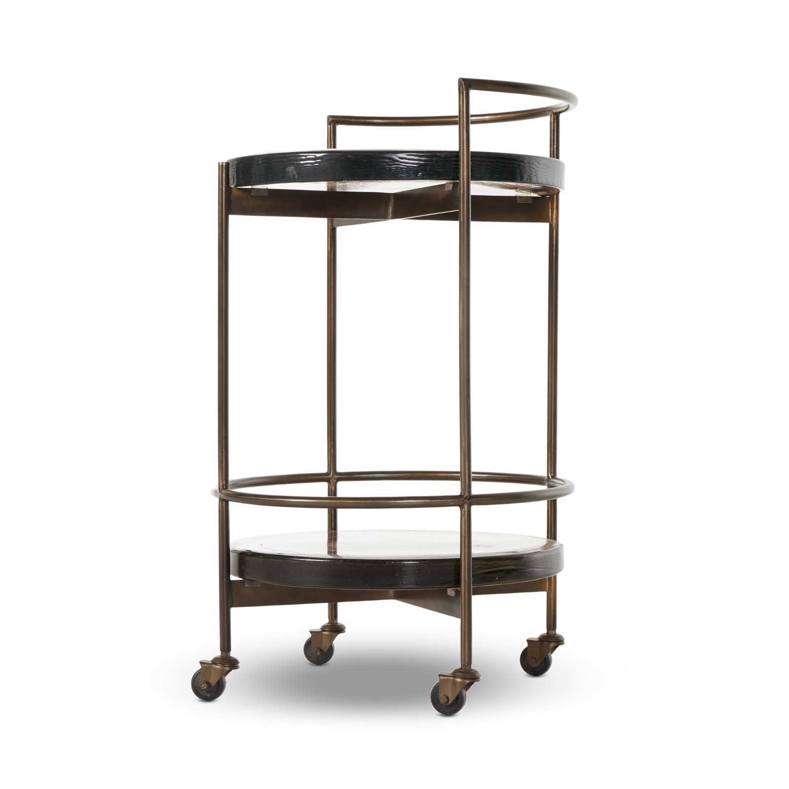 Dottie Bar Cart, Smoked Brown