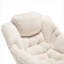 Compact Upholstered Lazy Chair with Ottoman, Leisure Reading Accent Chair for Small Spaces, Gray-toned-235369114
