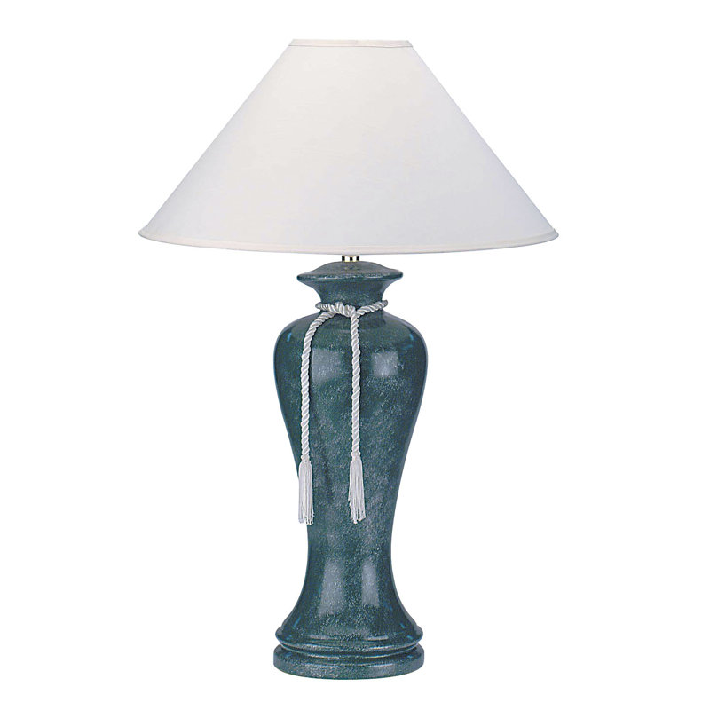 Lampe de table en métal Pharris, Vert
