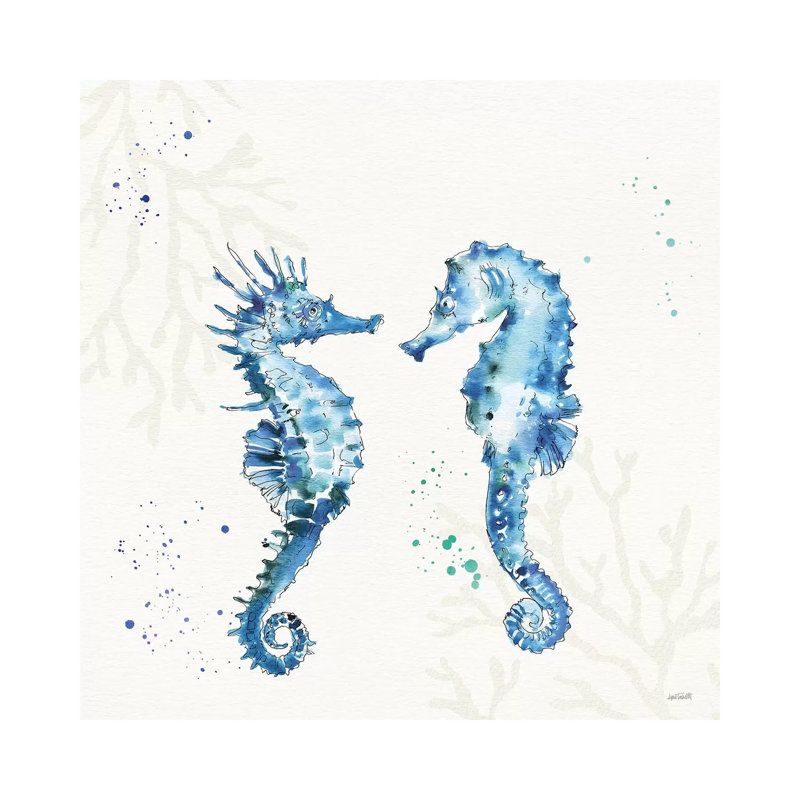 Deep Sea III No Words by Anne Tavoletti - Wrapped Canvas Painting, 30.48cm H x 30.48cm W x 1.91cm D