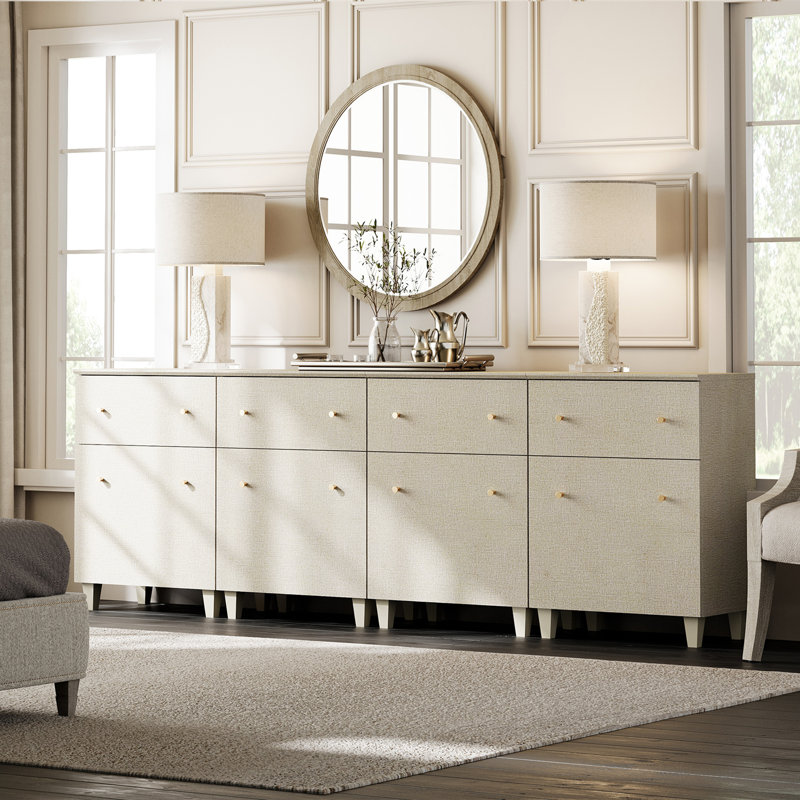 Cabriano 94.4'' W 4 - Drawer Dresser, Beige