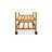 Kitchen Cart, Contemporary Trolley With Three Open Shelves And Storage Drawer