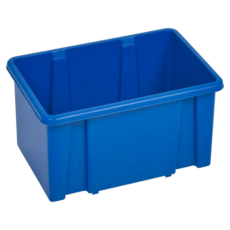 Symple Stuff Plastic Decorative Bin, Blue