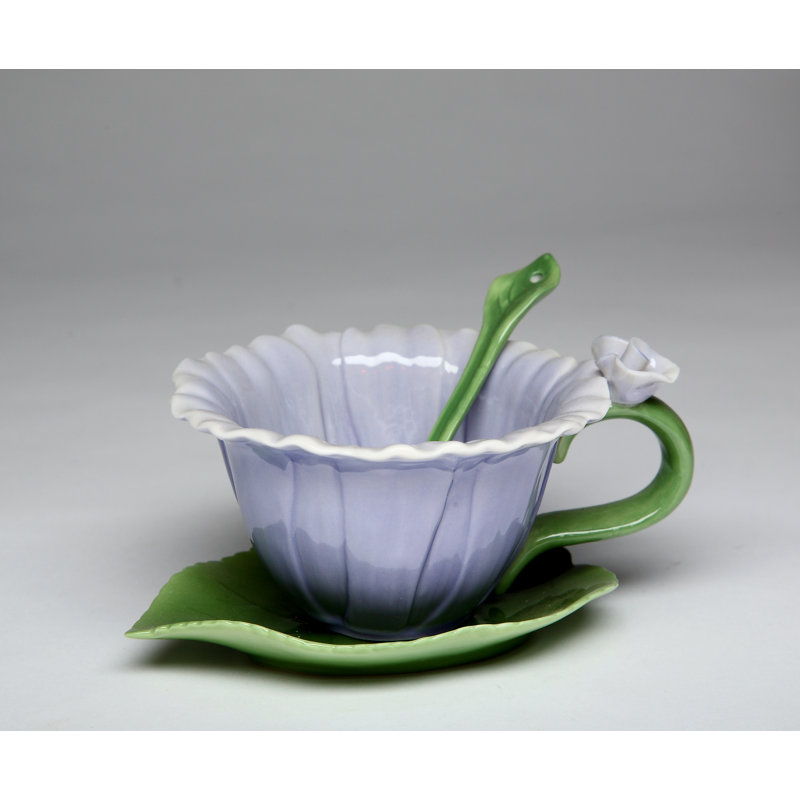 Ensemble de tasses et soucoupes Queenstown Dahlia