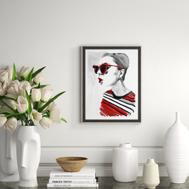 Allure 5' Framed Print on Glass