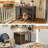 Dog Crate Furniture With Thick Cushion & Double Doors For Small To Large Dogs-582786835-548977206
