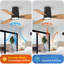 Ventilateur de plafond encastré avec lumière DEL 42 po Emidia-1473649531-1469245681