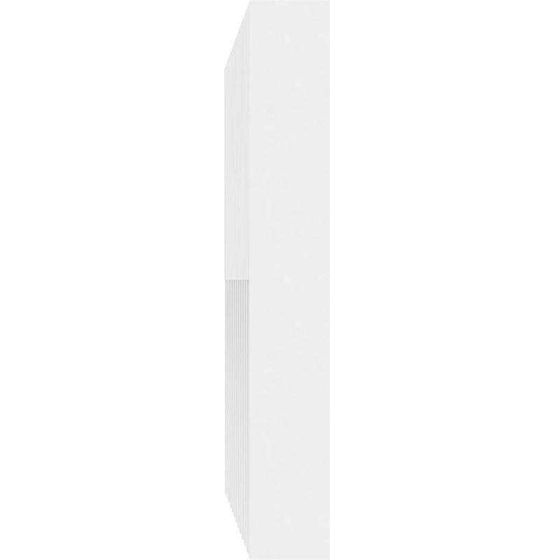 Garniture dentelée en PVC de qualité architecturale H 7 po x P 1 po x L 91 po Matthews, H 7 po x l 91 po x p 1 po