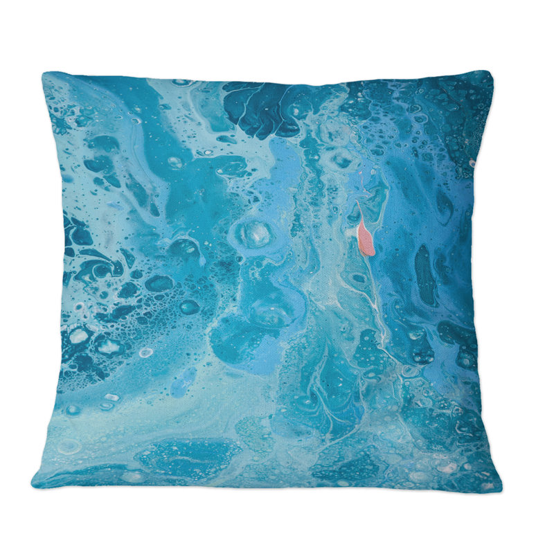 Coussin Turquoise, 16 po x 16 po